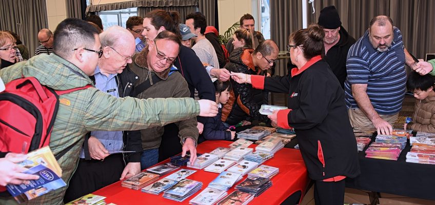 The Australia Post stand proved very popular on both days